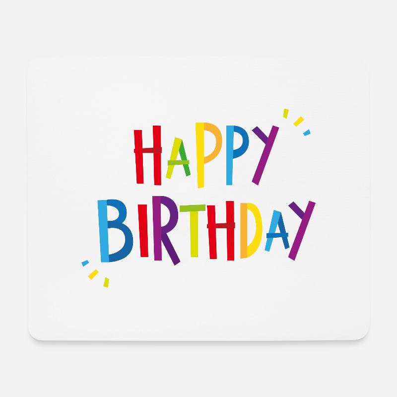 Geburtstag Jahre Geschenk Happy Birthday Ehrentag - Mousepad (Querformat) - Weiß