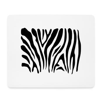MASQUE PROTECTION ZEBRA - Tapis de souris (format paysage) - blanc - Devant