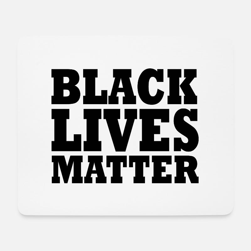 Black lives matter - Mousepad (Querformat) - Weiß