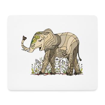 elephant - Mouse Pad (horizontal) - white - Front