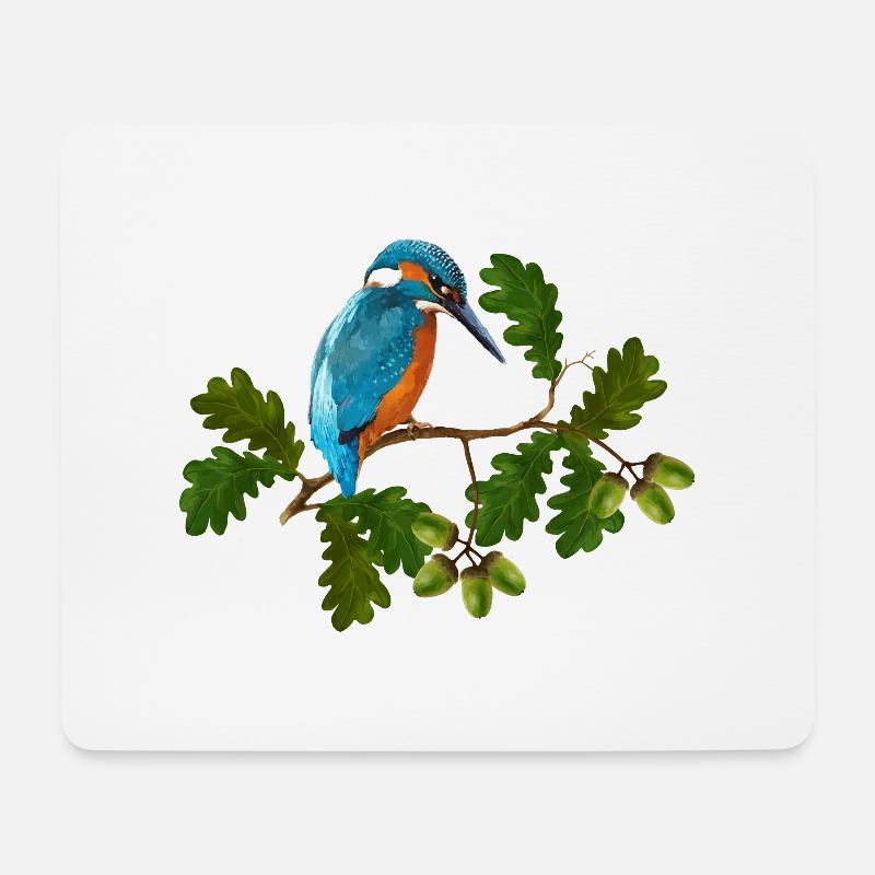 Vogel - Mousepad (Querformat) - Weiß
