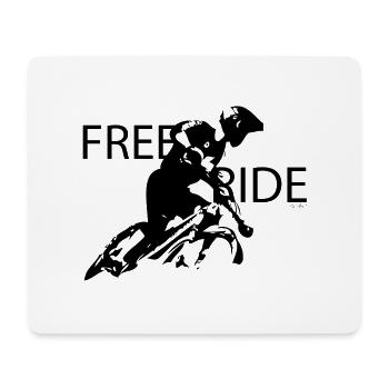 Free Ride MTB - Mouse Pad (horizontal) - white - Front