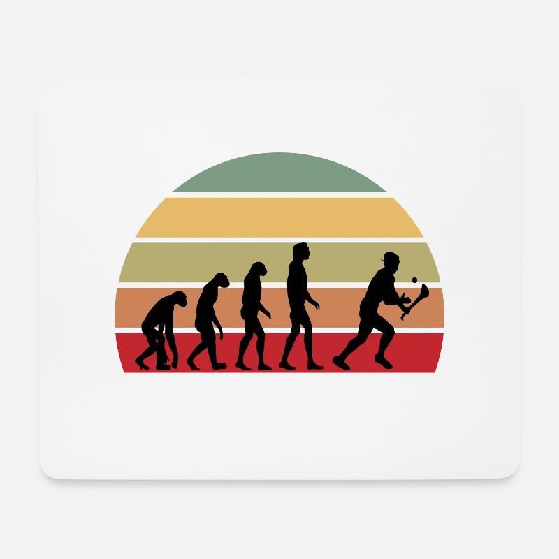 The Evolution of Hurling - Tapis de souris (format paysage) - blanc