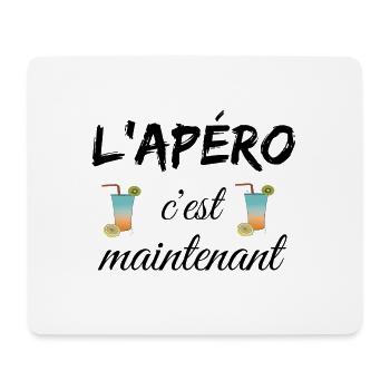 L'apéro c'est maintenant - Tapis de souris (format paysage) - blanc - Devant