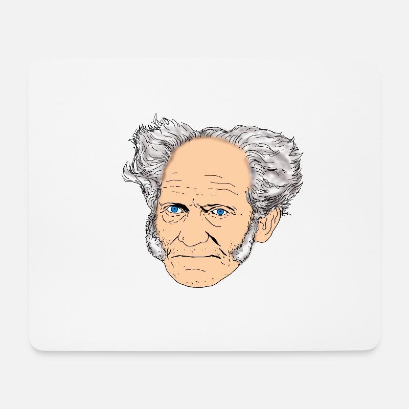 SCHOPENHAUER - Mouse Pad (horizontal) - white
