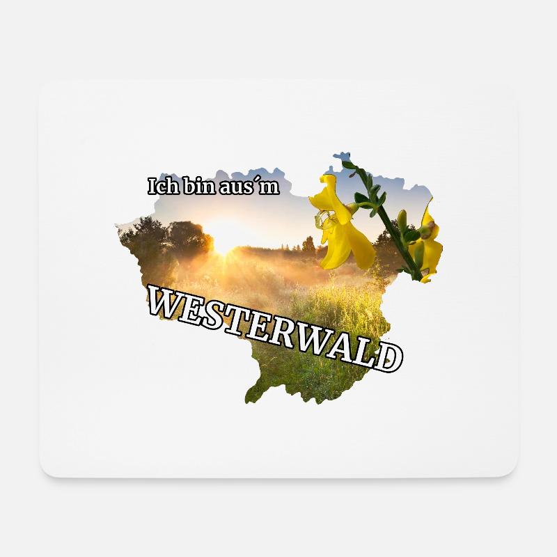 Ich bin aus´m Westerwald - Mousepad (Querformat) - Weiß