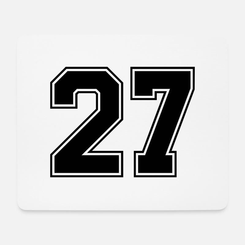 27 - Mousepad (Querformat) - Weiß