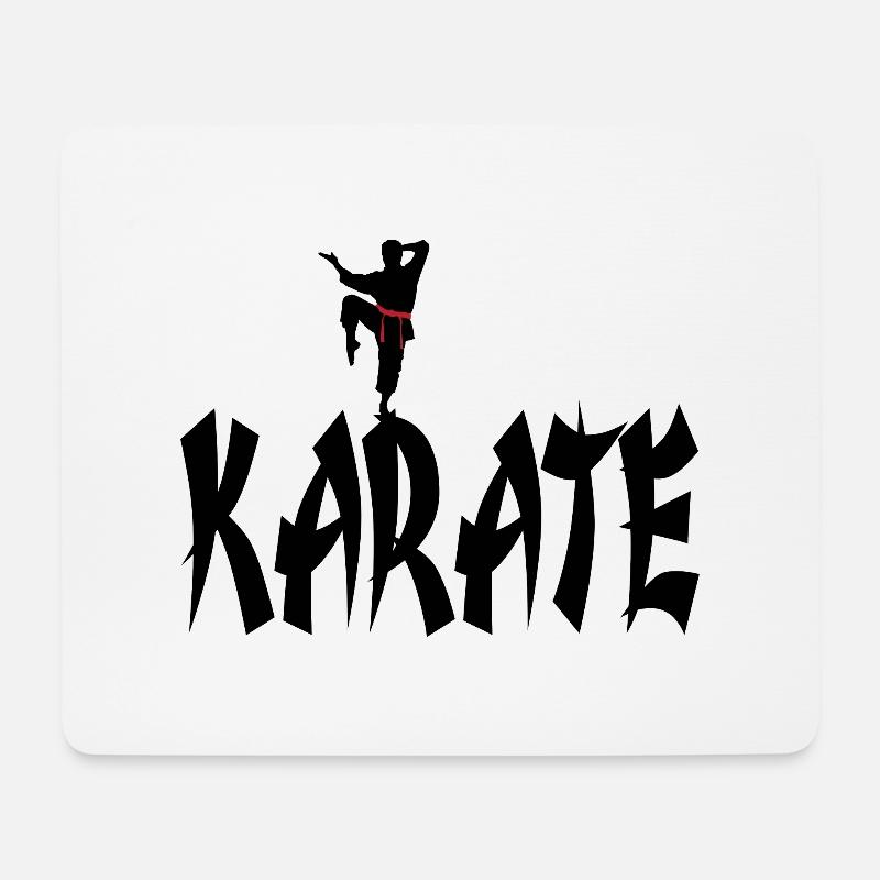 Karate - Mousepad (Querformat) - Weiß