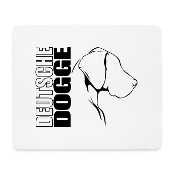 DEUTSCHE DOGGE Profil Hunde Hund Wilsigns - Mousepad (Querformat) - Weiß - Vorne