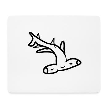 Hammerhead Shark - Pisces - Mouse Pad (horizontal) - white - Front