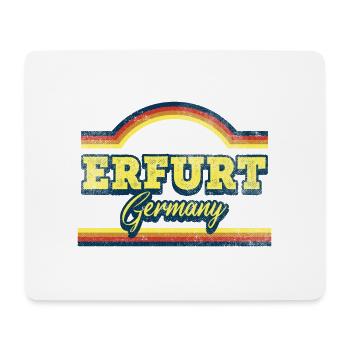Erfurt Deutschland Stadt Schrift Vintage Retro - Mousepad (Querformat) - Weiß - Vorne