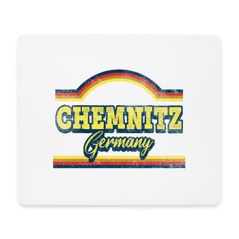 Chemnitz Allemagne Ville Police Vintage Rétro - Tapis de souris (format paysage) - blanc - Devant