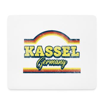 Kassel Allemagne City Police Vintage Rétro - Tapis de souris (format paysage) - blanc - Devant
