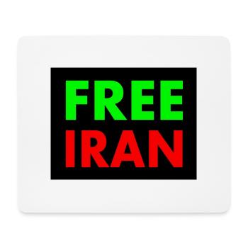 Free iran - Mousepad (Querformat) - Weiß - Vorne