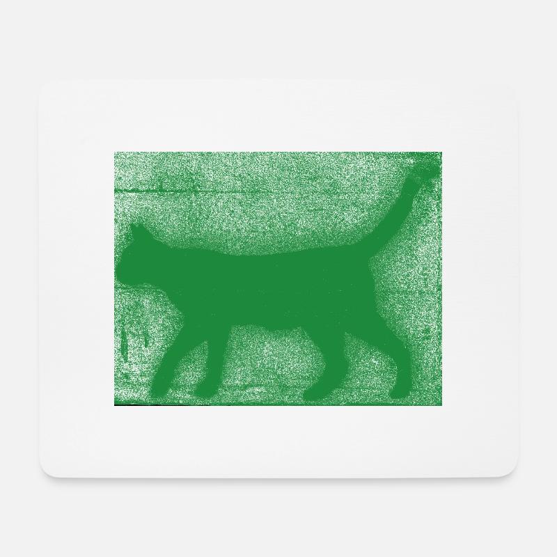 Grüne Kate Grün Spray - Mousepad (Querformat) - Weiß