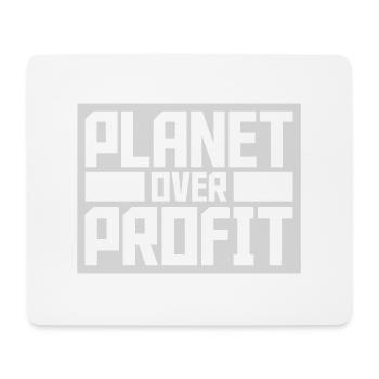 Planète sur le devis de profit - Tapis de souris (format paysage) - blanc - Devant