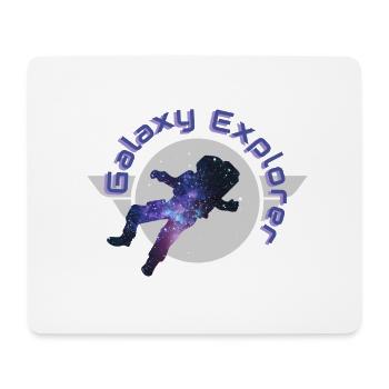 Galaxy Explorer Galaxy Space Astronaut Gift - Mouse Pad (horizontal) - white - Front
