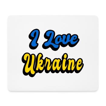 Ich liebe Ukraine - Mousepad (Querformat) - Weiß - Vorne