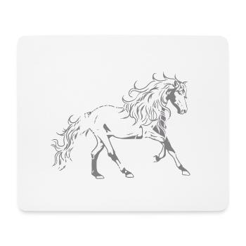 Heavenly Wild Horses Stallion Rider Horse Enthusiast - Mouse Pad (horizontal) - white - Front