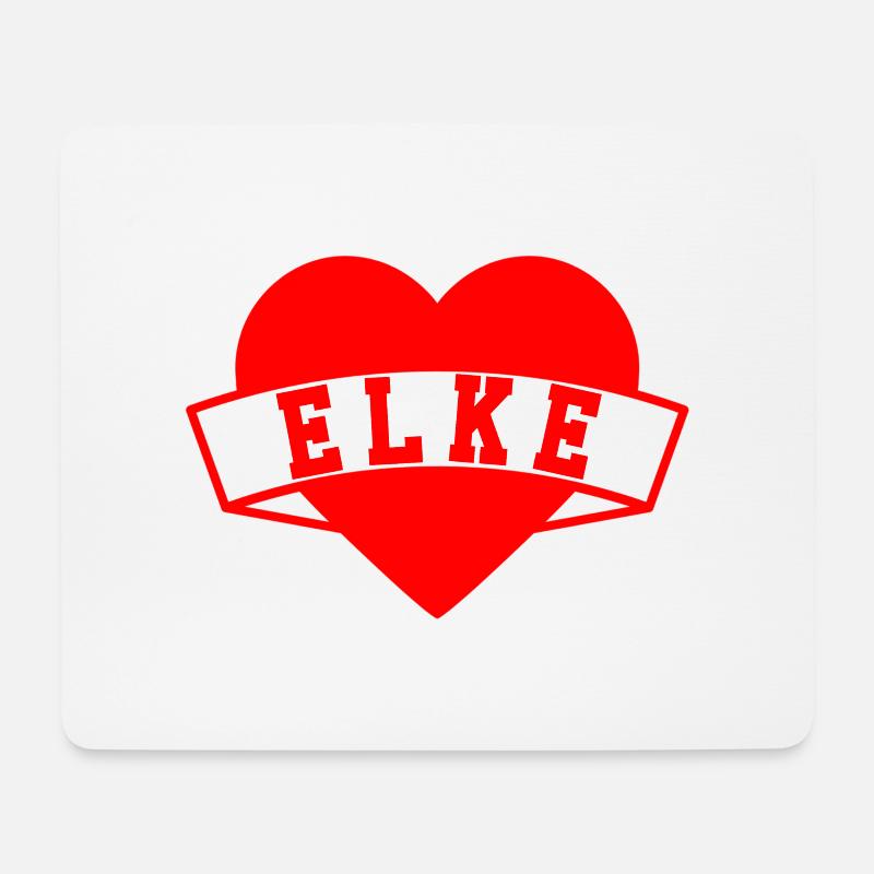 Elke Herzen - Mousepad (Querformat) - Weiß