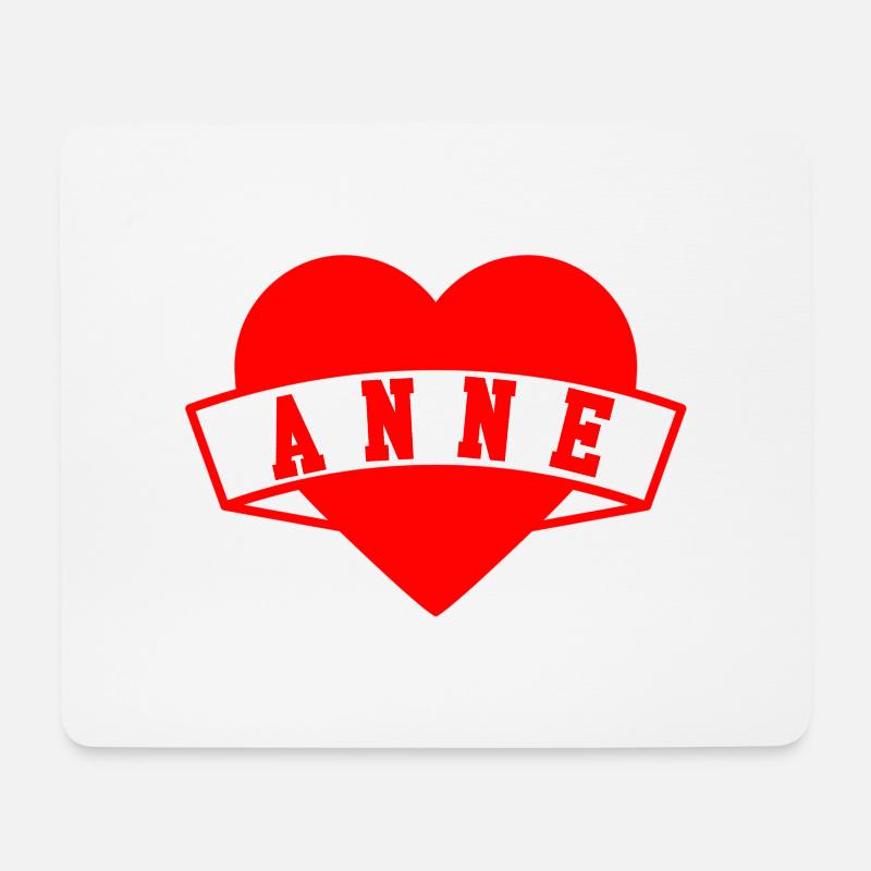 Anne Herzen - Mousepad (Querformat) - Weiß