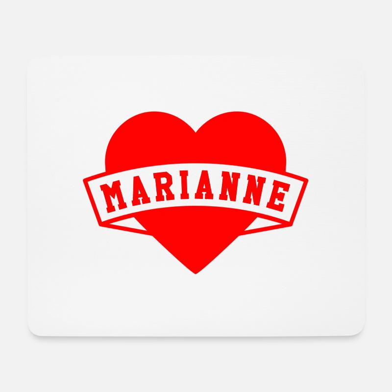 Marianne Herzen - Mousepad (Querformat) - Weiß