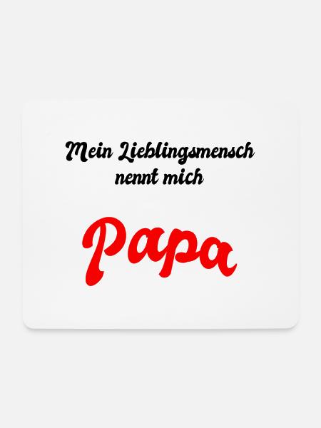Mein Lieblingsmensch nennt mich Papa - Mousepad (Querformat) - Weiß