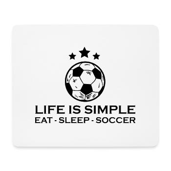 Fußball Soccer - Mouse Pad (horizontal) - white - Front