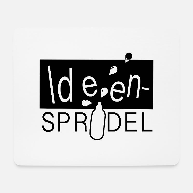 Ideen-Sprudel = Dein Erfolgsgetränk! - Mousepad (Querformat) - Weiß