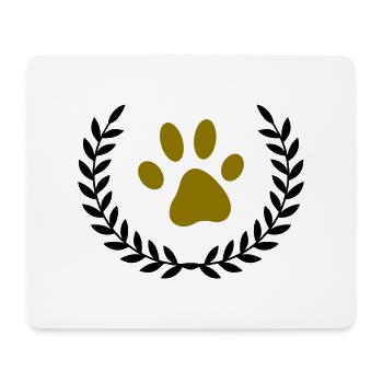 Wreath Paw - Mouse Pad (horizontal) - white - Front
