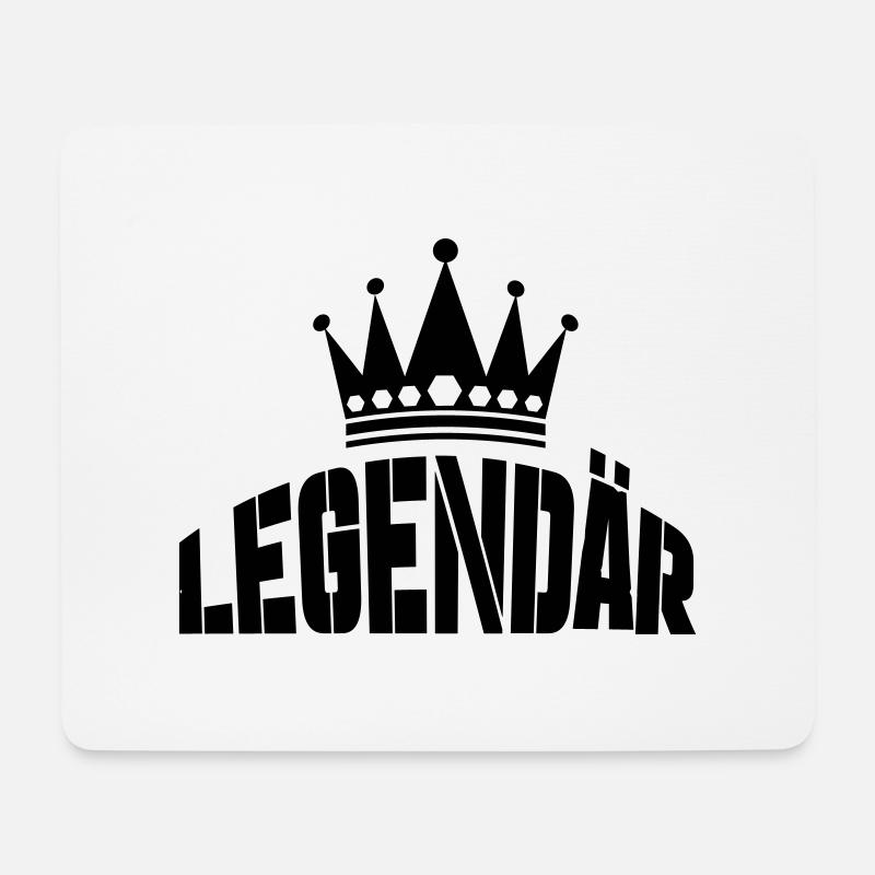 legendär - Mousepad (Querformat) - Weiß