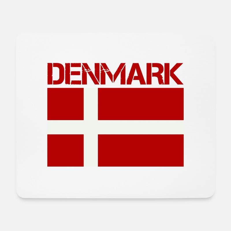 denmark - Mousepad (Querformat) - Weiß
