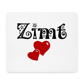 Zimt & Zucker Partnerlook Liebe Valentinstag Herz - Mousepad (Querformat) - Weiß - Vorne