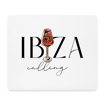 Ibiza Calling - Cocktail - Enterrement de vie de garçon - Tapis de souris (format paysage) - blanc - Devant