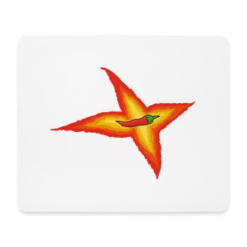 Piment oiseau - Tapis de souris (format paysage) - blanc - Devant