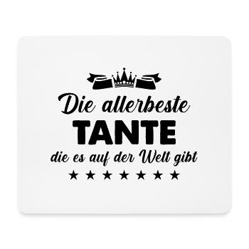 beste tante - Mousepad (Querformat) - Weiß - Vorne