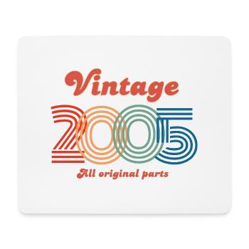 Jahrgang 2005 alle Originalteile - Mousepad (Querformat) - Weiß - Vorne