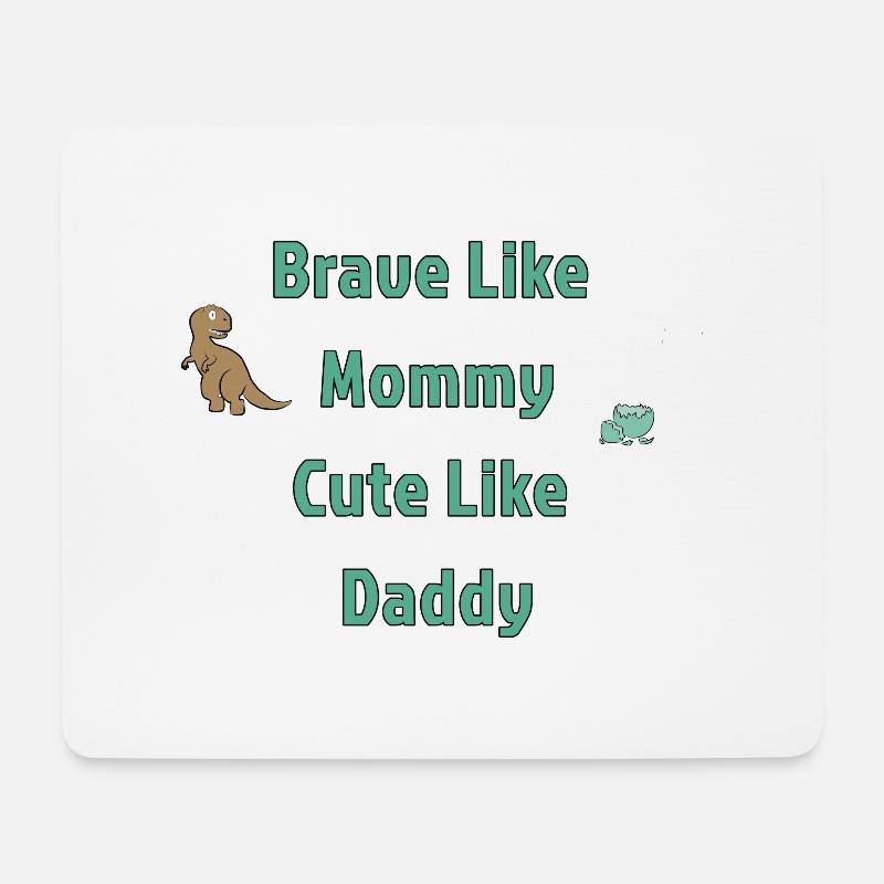 Brave Like Mommy - Mousepad (Querformat) - Weiß