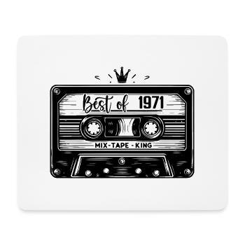 Cassette 1971 Vintage 1971 Vintage 1971 Gifts - Mouse Pad (horizontal) - white - Front
