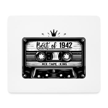 Cassette 1942 Vintage 1942 Vintage 1942 Gifts - Mouse Pad (horizontal) - white - Front
