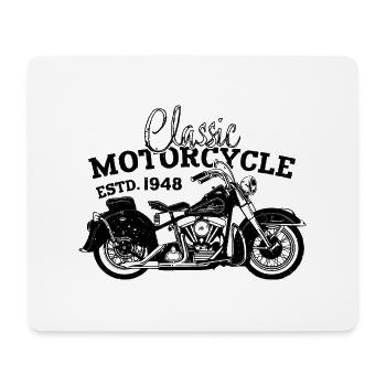 Retro 1948 Motorcycle Biker Motorcycle Birthday 1948 - Mouse Pad (horizontal) - white - Front