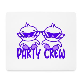 Two Chicks Party Crew Chicks Birds 2 Friends Team - Mouse Pad (horizontal) - white - Front