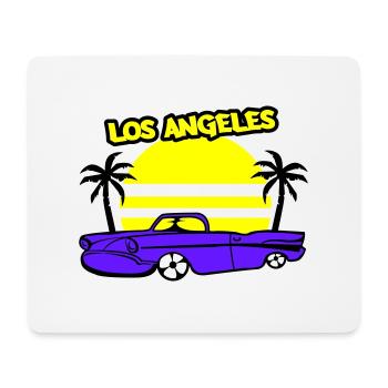 los angeles lowrider - Mousepad (Querformat) - Weiß - Vorne