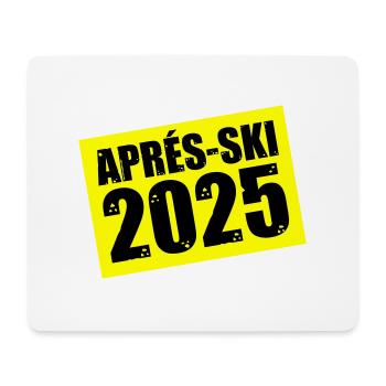 Après-ski 2025 - Tapis de souris (format paysage) - blanc - Devant