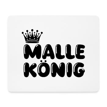Malle König - Mouse Pad (horizontal) - white - Front