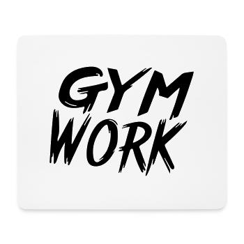 travail en salle de sport - Tapis de souris (format paysage) - blanc - Devant