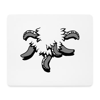 Tentakel Kraken Monster aufgerissens Shirt Alien - Mousepad (Querformat) - Weiß - Vorne