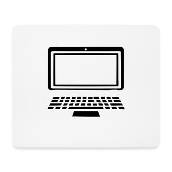 ordinateur portable - Tapis de souris (format paysage) - blanc - Devant