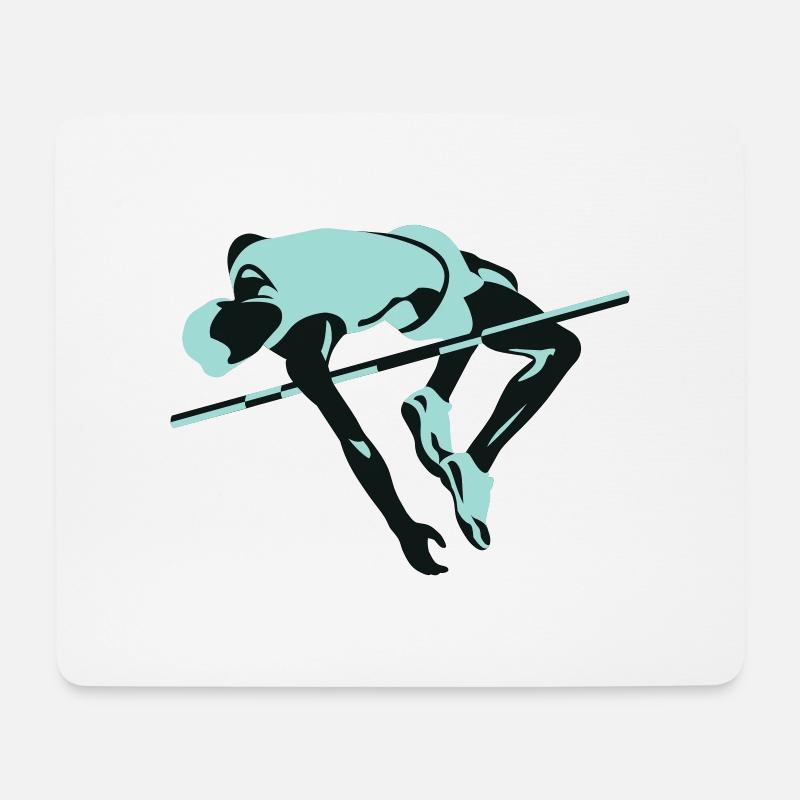 masterfitness_hochspringer - Mouse Pad (horizontal) - white