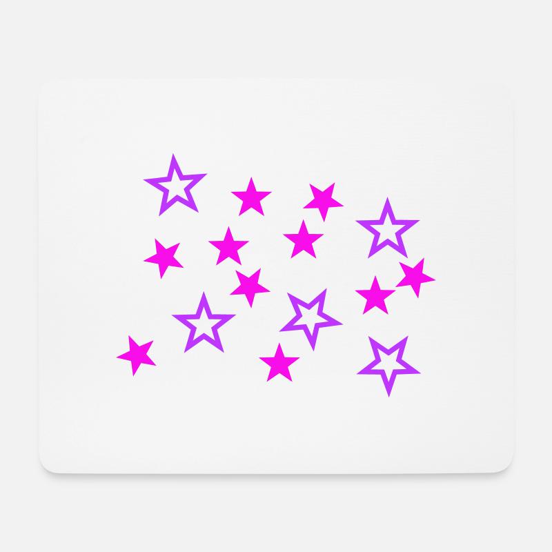 star - stars - Mouse Pad (horizontal) - white